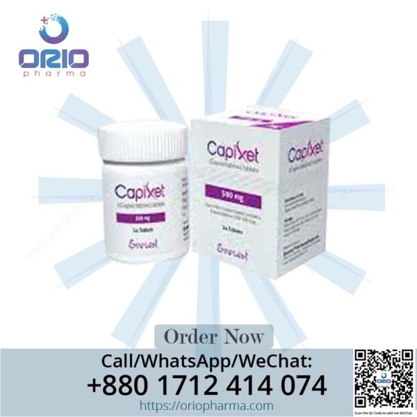 Capixet 500 mg, supplied by Orio Pharma, is a chemotherapy medication primarily composed of Capecitabine, used in the treatment of colorectal, breast, and gastric cancers. Learn about its effectiveness, convenience of oral administration, and the collaboration between Everest Pharmaceuticals Ltd.