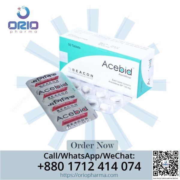 Acebid 100 mg (Aceclofenac) Tablets by Beacon Pharmaceuticals