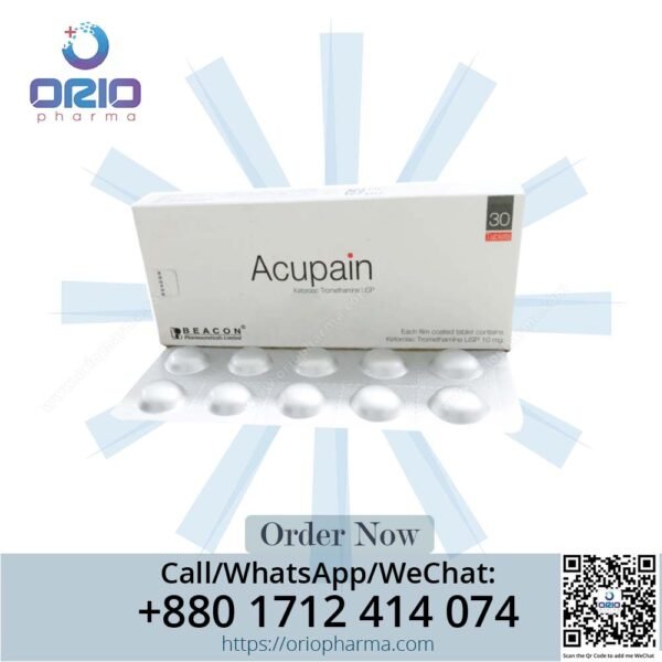 Acupain 10 mg (Ketorolac) Tablets by Beacon Pharmaceuticals