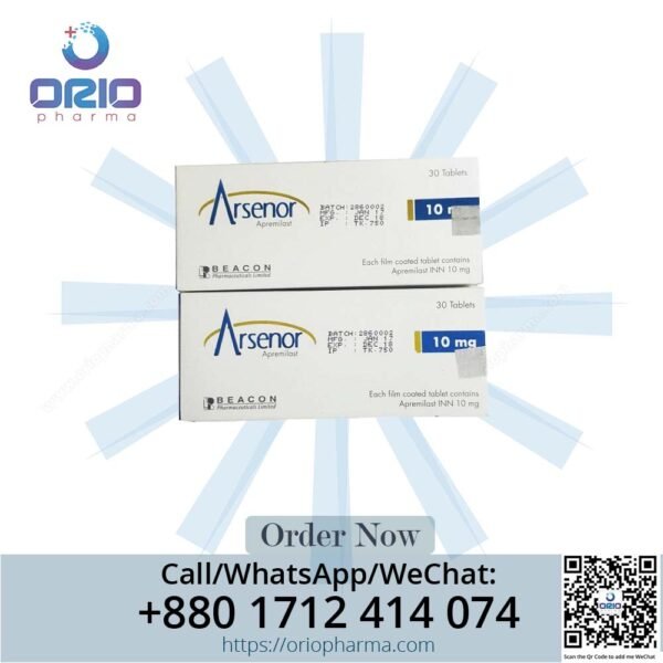 Arsenor 10 mg (Apremilast) Tablets by Beacon Pharmaceuticals