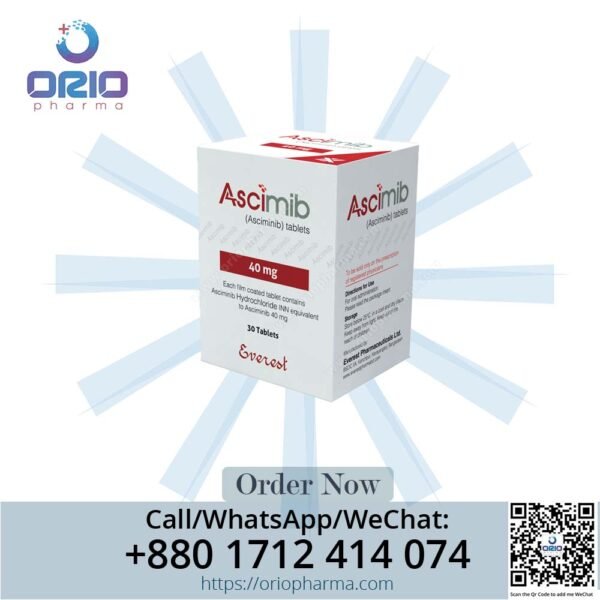 Ascimib 40 mg Asciminib Tablets by Everest Pharmaceuticals for CML treatment