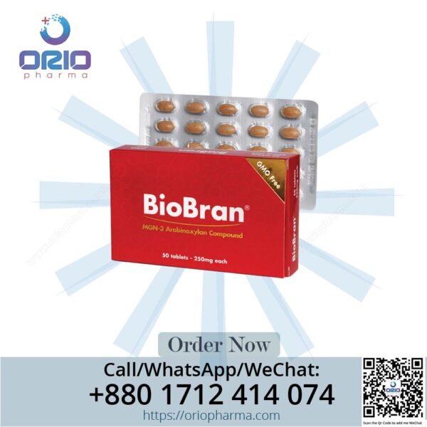 Biobran 250 mg (Arabinoxylan) Tablets by Beacon Pharmaceuticals