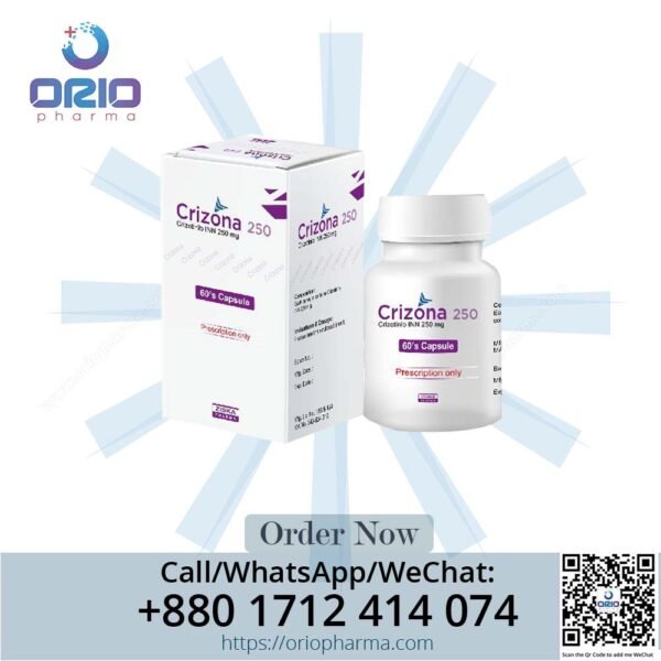 Crizona 250 mg Crizotinib Capsules by Ziska Pharmaceuticals for NSCLC treatment