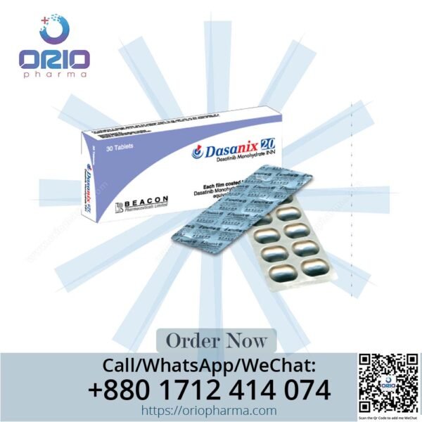 Dasanix 20 mg Dasatinib Tablets by Beacon Pharmaceuticals for CML treatment