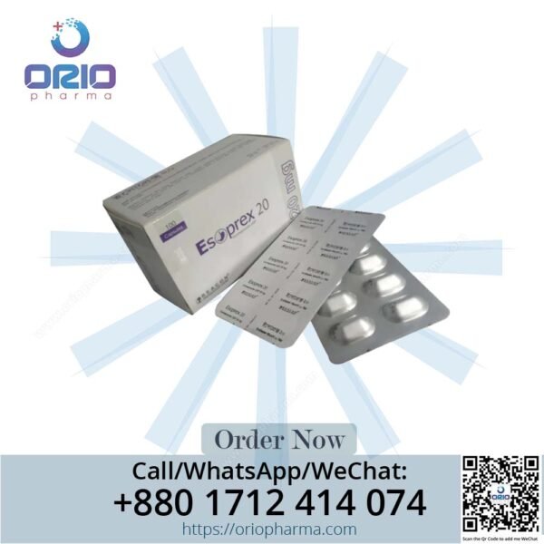 Esoprex 20 mg Esomeprazole Capsules by Beacon Pharmaceuticals for GERD Orio Pharma