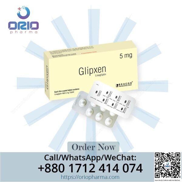 Glipxen 5 mg Linagliptin Tablets by Beacon Pharmaceuticals for type 2 diabetes Orio Pharma