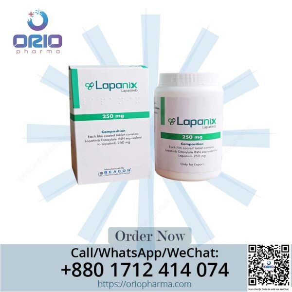 Lapanix 250 mg Lapatinib Tablets by Beacon Pharmaceuticals for breast cancer treatment Orio Pharma