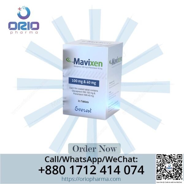 Maviixen 100/40 mg Glecaprevir & Pibrentasvir Tablets by Beacon Pharmaceuticals for HCV Orio Pharma