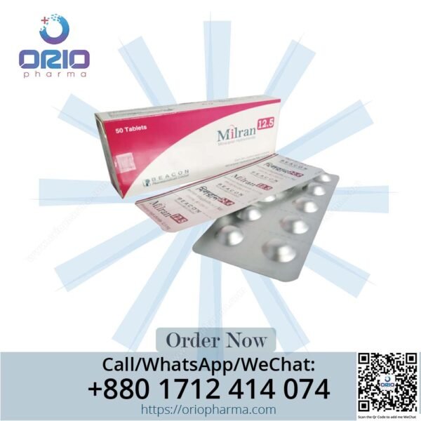 Milran 12.5 mg Milnacipran HCl Tablets by Beacon Pharmaceuticals for fibromyalgia and depression Orio Pharma