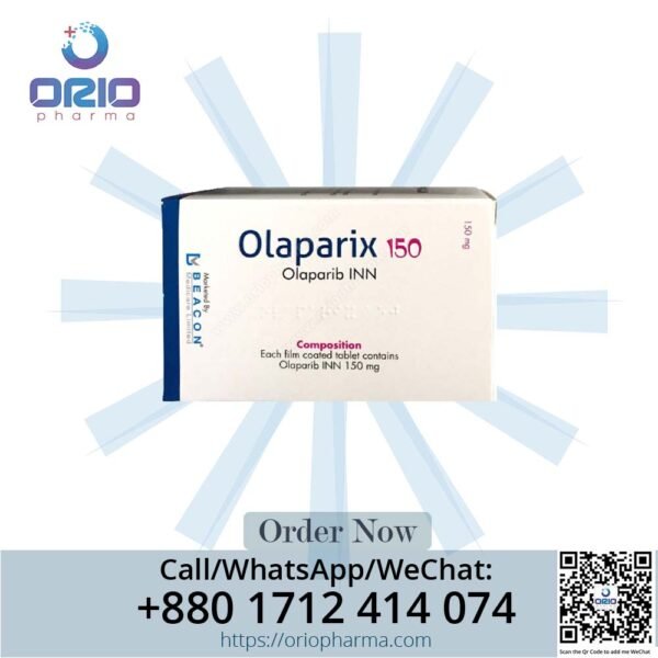 Olakin 150 mg Olaparib Tablets by Beacon Pharmaceuticals for ovarian and breast cancer treatment Orio Pharma