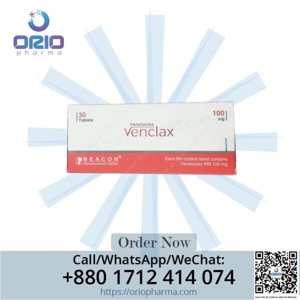 Venclax 100 mg Venetoclax Tablets by Beacon Pharmaceuticals for CLL treatment Orio Pharma