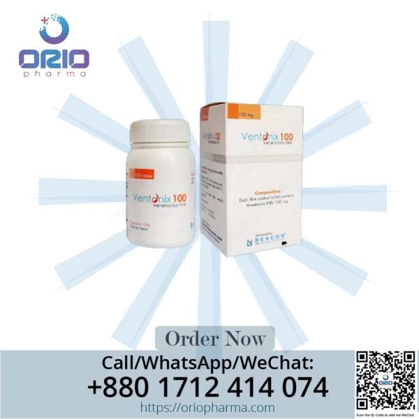 Ventonix 100 mg Venetoclax Tablets by Beacon Pharmaceuticals for CLL treatment Orio Pharma