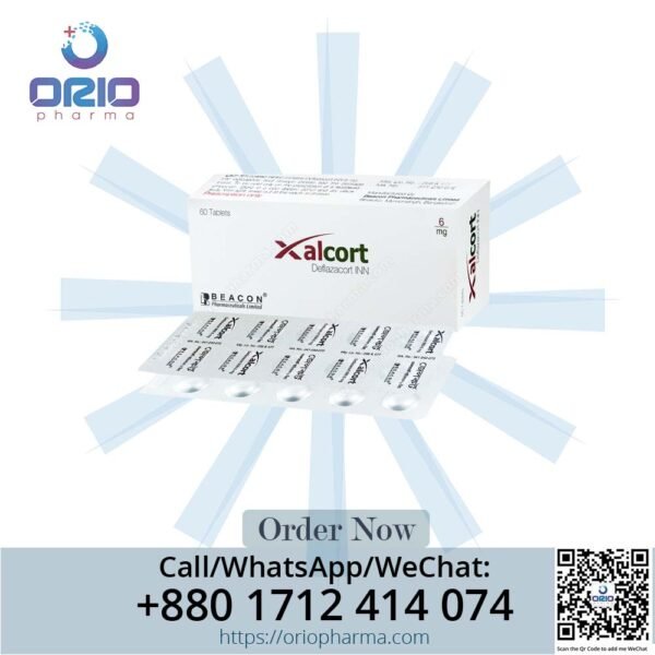 Xalcort 6 mg Deflazacort Tablets by Beacon Pharmaceuticals for inflammation and autoimmune disorders Orio Pharma