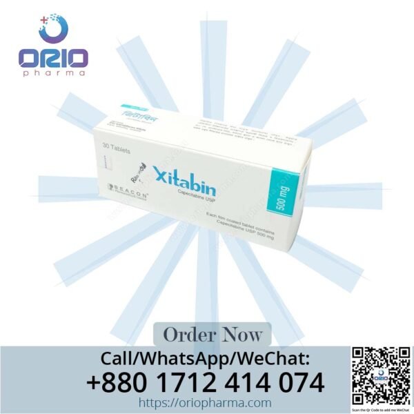 Xitabin 500 mg Capecitabine Tablets by Beacon Pharmaceuticals for cancer treatment Orio Pharma