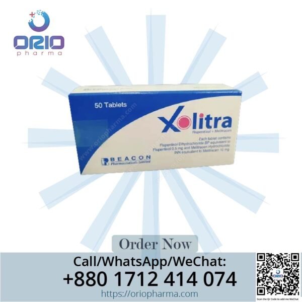 Xolitra 0.5 mg + 10 mg Tablets by Beacon Pharmaceuticals for anxiety and depression Orio Pharma