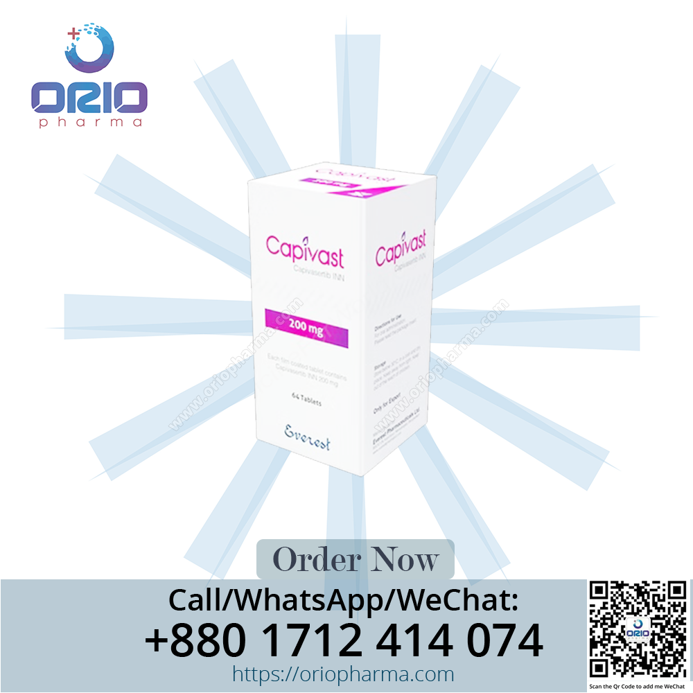 Orio Pharma – Trusted Supplier of Capivast 200 mg (Capivasertib) Oncology Medicine