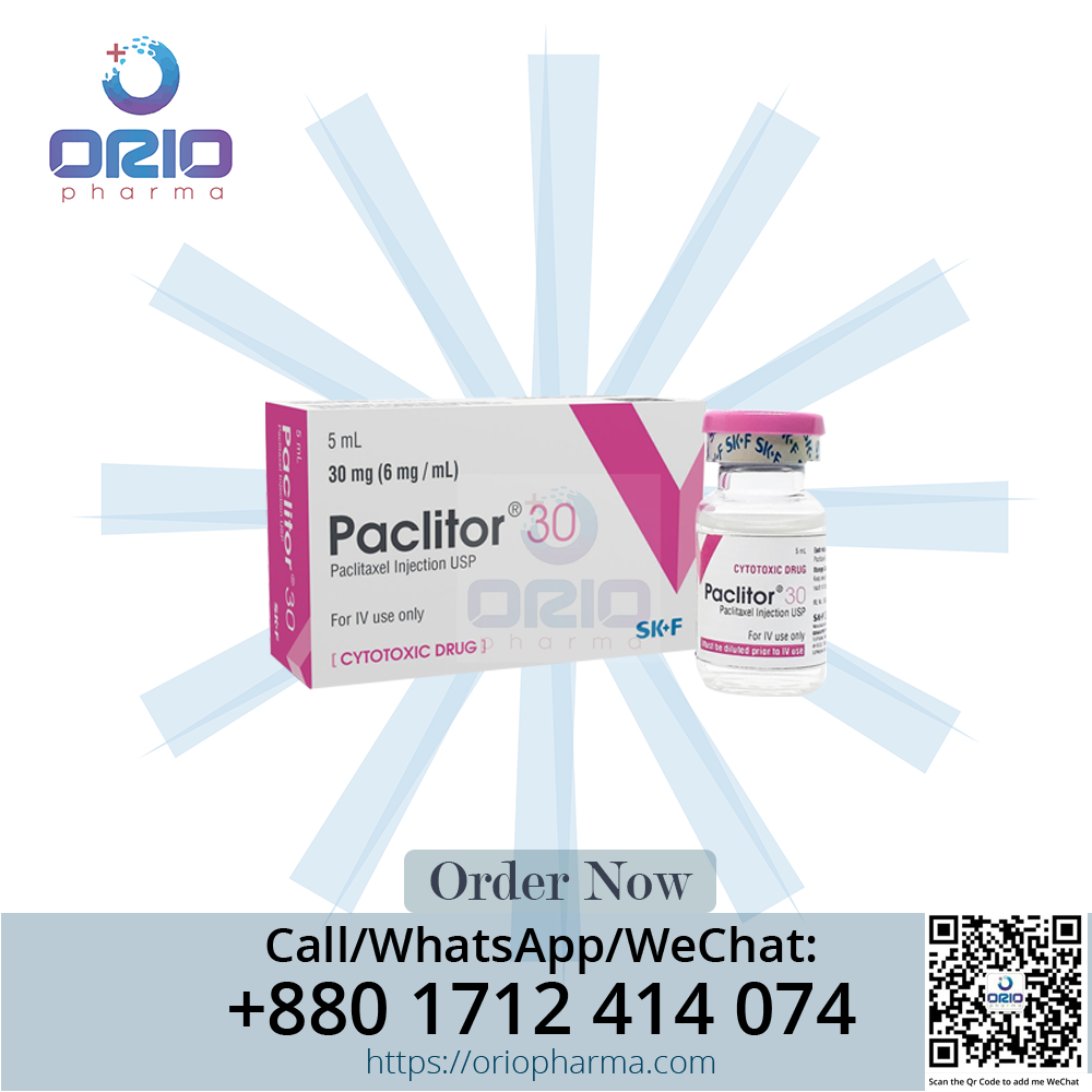 Paclitor 30 mg Paclitaxel Injection vial for cancer treatment