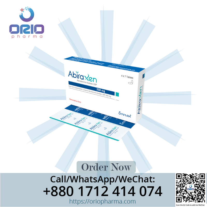 Abiraxen 250 mg Tablet – Abiraterone Acetate Oral Treatment for Prostate Cancer by Everest Pharmaceuticals