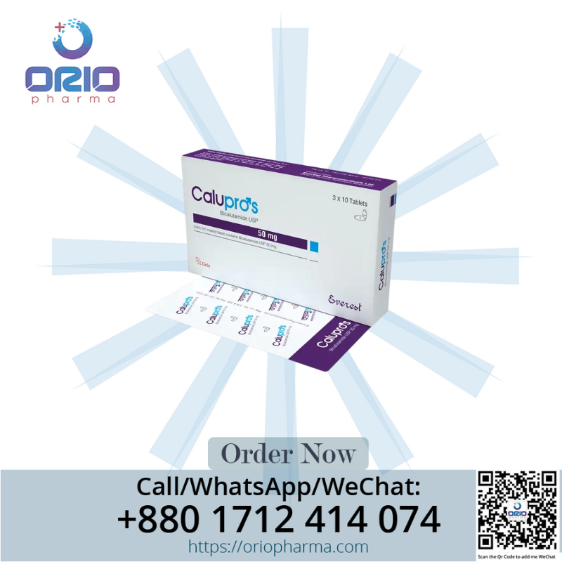 Calupros 50 mg Tablet – Effective Bicalutamide-based treatment for advanced and locally advanced prostate cancer.