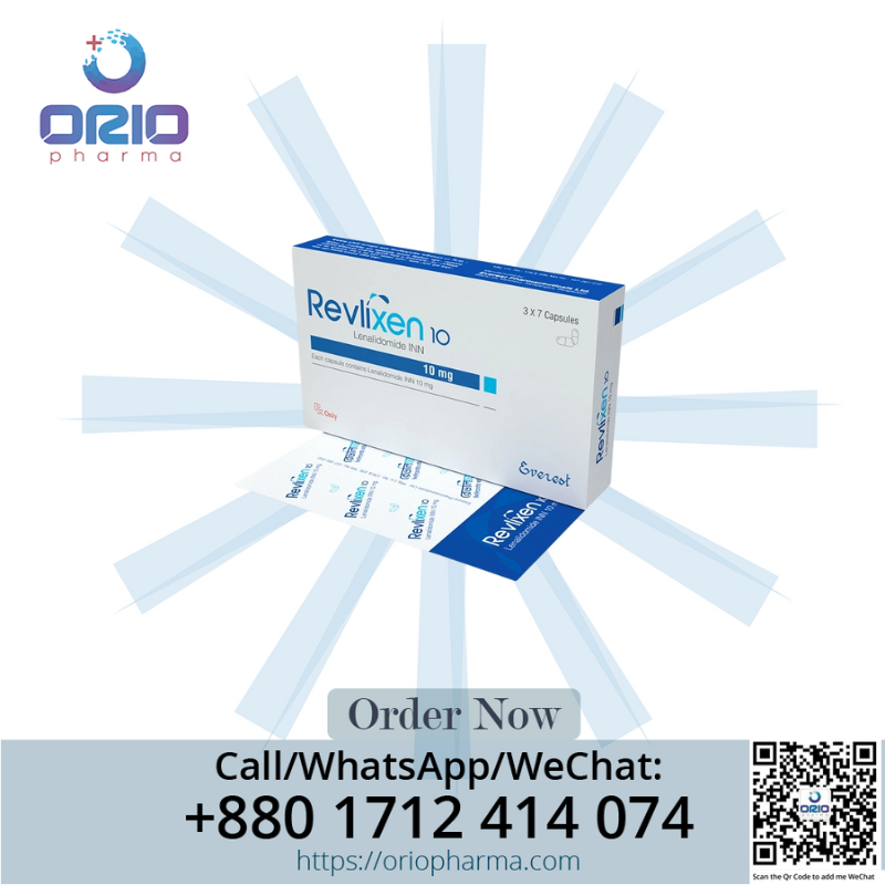 Revlixen 10 mg – Effective Lenalidomide therapy for hematologic cancers, globally offered by Orio Pharma