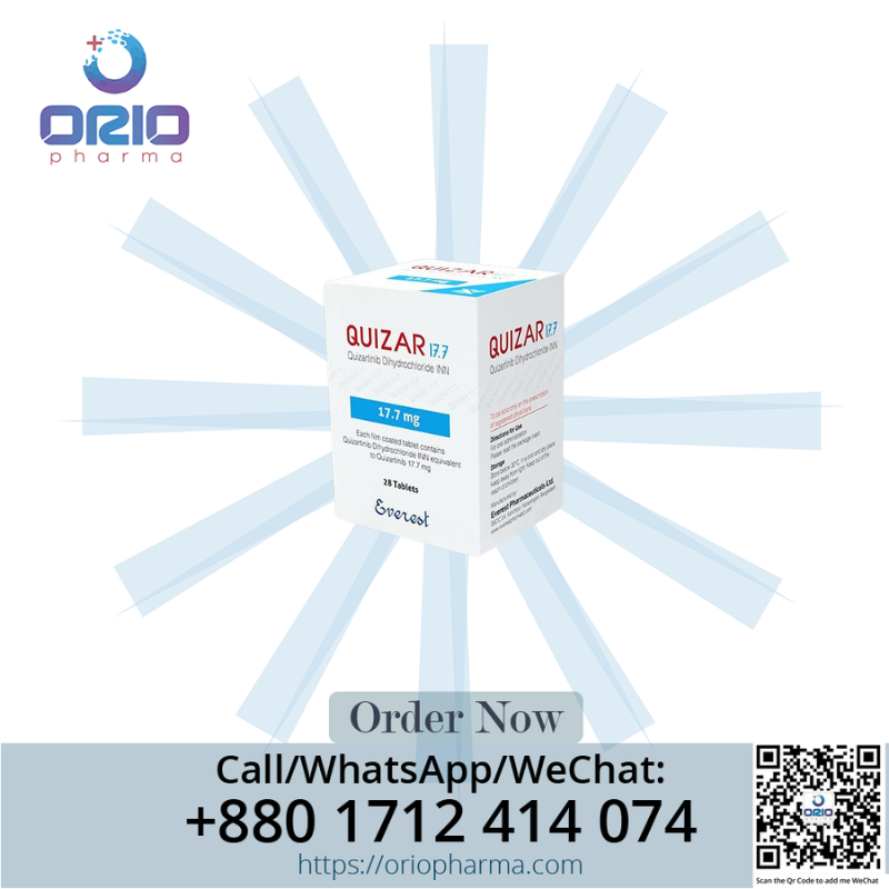 Quizar 17.7 mg Quizartinib tablets by Everest Pharmaceuticals - Orio Pharma