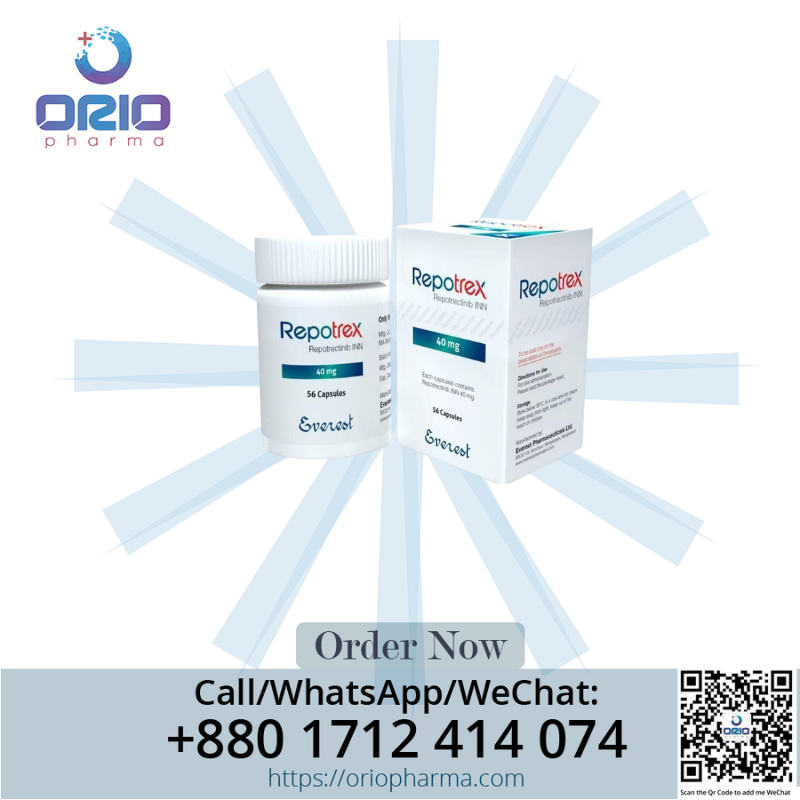 Repotrex 40 mg Repotrectinib capsules for cancer treatment by Everest Pharmaceuticals - Orio Pharma